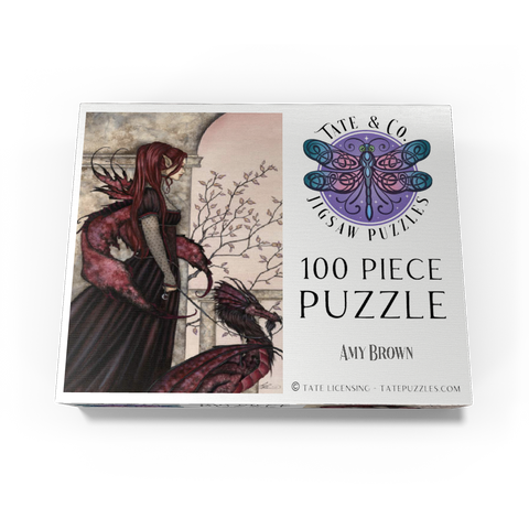 A Faery And Her Pet Dragon - Amy Brown 100 Jigsaw Puzzle box view3