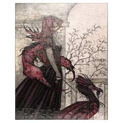puzzleplate A Faery And Her Pet Dragon - Amy Brown 100 Jigsaw Puzzle