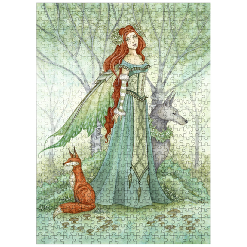 puzzleplate Woodland Guardians Fairy - Amy Brown 500 Jigsaw Puzzle