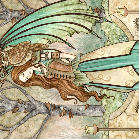 Garden of wisdom Fairy - Amy Brown 1000 Jigsaw Puzzle 3D Modell