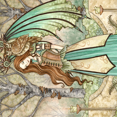 Garden of wisdom Fairy - Amy Brown 100 Jigsaw Puzzle 3D Modell