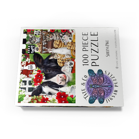 Cookies and Milk Cow and Kitties - Sheena Pike 100 Jigsaw Puzzle box view3