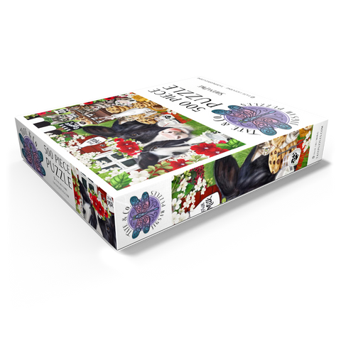 Cookies and Milk Cow and Kitties - Sheena Pike 500 Jigsaw Puzzle box view1