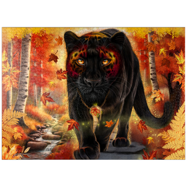 puzzleplate Autumn Guardian Panther - Sheena Pike 1000 Jigsaw Puzzle