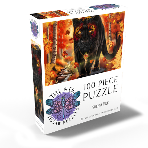 Autumn Guardian Panther - Sheena Pike 100 Jigsaw Puzzle box view2
