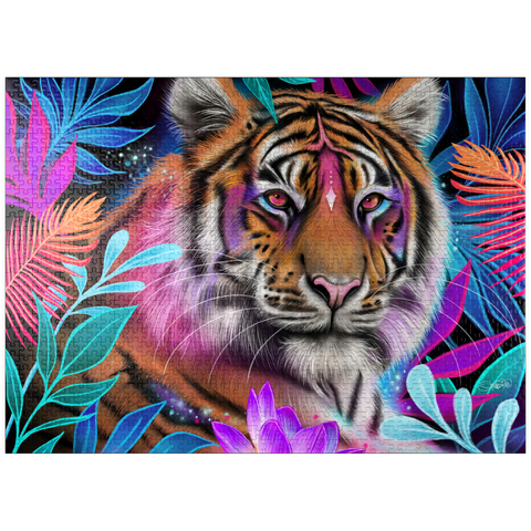 puzzleplate Lotus Dream Tiger - Sheena Pike 1000 Jigsaw Puzzle