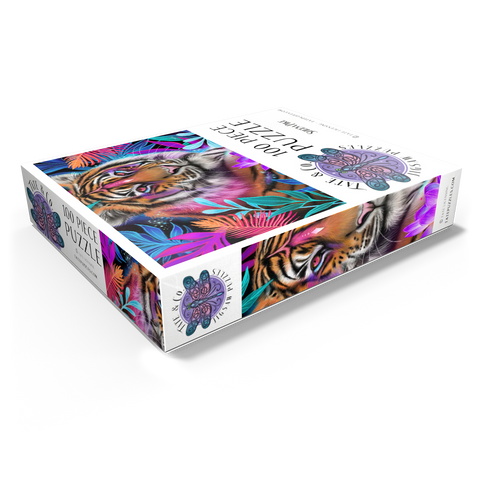 Lotus Dream Tiger - Sheena Pike 100 Jigsaw Puzzle box view1