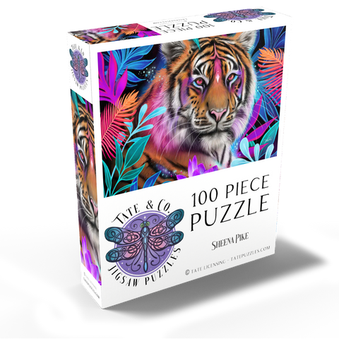 Lotus Dream Tiger - Sheena Pike 100 Jigsaw Puzzle box view2