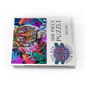 Lotus Dream Tiger - Sheena Pike 100 Jigsaw Puzzle box view3