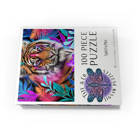 Lotus Dream Tiger - Sheena Pike 100 Jigsaw Puzzle box view3