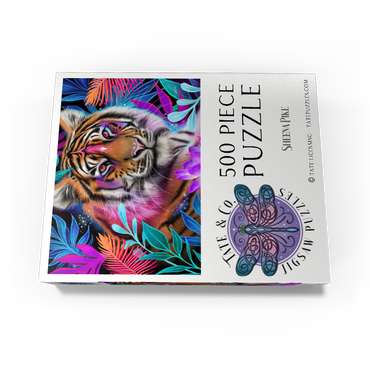 Lotus Dream Tiger - Sheena Pike 500 Jigsaw Puzzle box view3