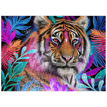 puzzleplate Lotus Dream Tiger - Sheena Pike 500 Jigsaw Puzzle
