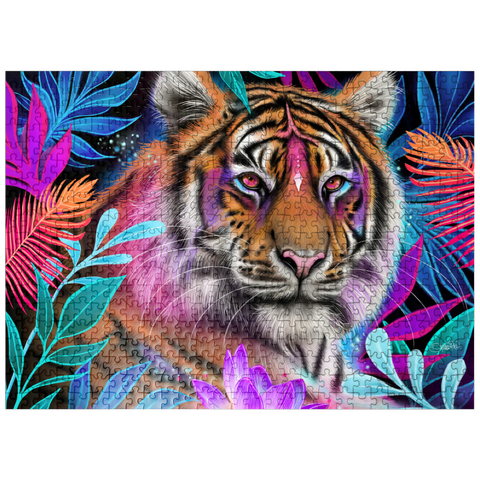 puzzleplate Lotus Dream Tiger - Sheena Pike 500 Jigsaw Puzzle