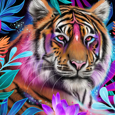 Lotus Dream Tiger - Sheena Pike 500 Jigsaw Puzzle 3D Modell