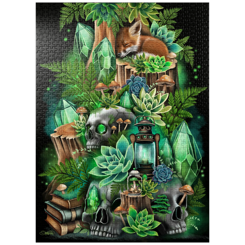 puzzleplate Jade Hollow Baby Fox - Sheena Pike 1000 Jigsaw Puzzle