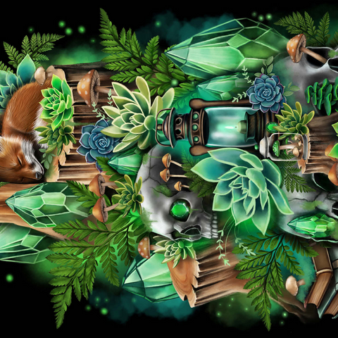 Jade Hollow Baby Fox - Sheena Pike 500 Jigsaw Puzzle 3D Modell