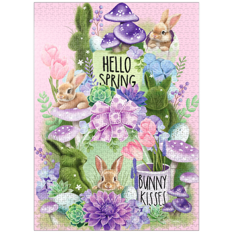 puzzleplate Spring Bunny Bounty Easter - Sheena Pike 1000 Jigsaw Puzzle