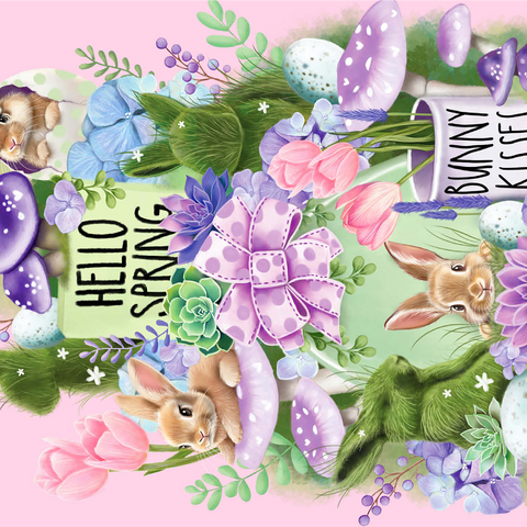 Spring Bunny Bounty Easter - Sheena Pike 1000 Jigsaw Puzzle 3D Modell