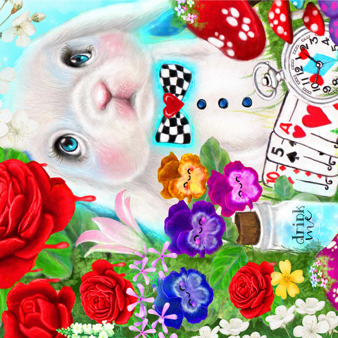 The White Rabbit - Sheena Pike 1000 Jigsaw Puzzle 3D Modell