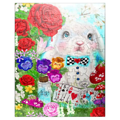 puzzleplate The White Rabbit - Sheena Pike 100 Jigsaw Puzzle