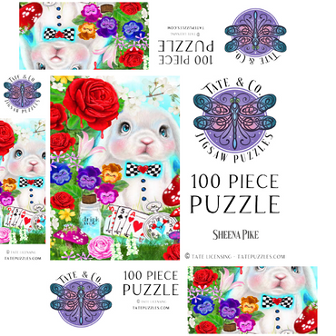 The White Rabbit - Sheena Pike 100 Jigsaw Puzzle box 3D Modell