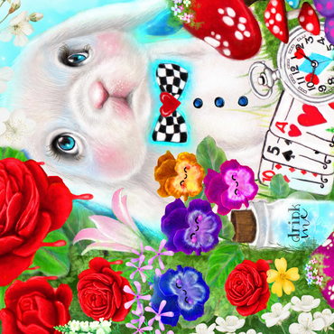 The White Rabbit - Sheena Pike 500 Jigsaw Puzzle 3D Modell