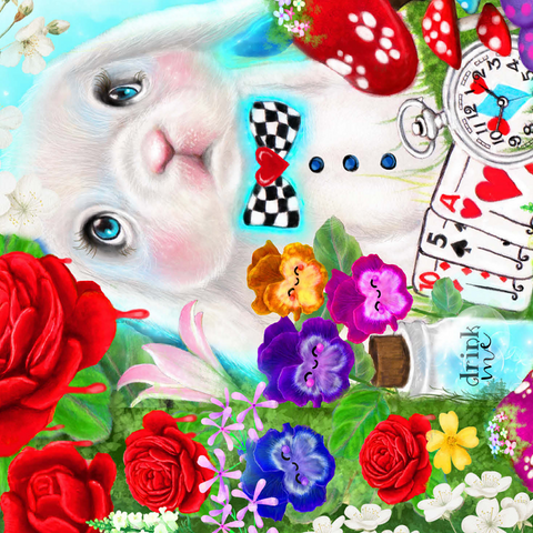 The White Rabbit - Sheena Pike 500 Jigsaw Puzzle 3D Modell