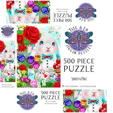The White Rabbit - Sheena Pike 500 Jigsaw Puzzle box 3D Modell