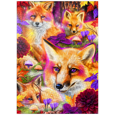puzzleplate DayDream Red Fox in Forest - Sheena Pike 1000 Jigsaw Puzzle