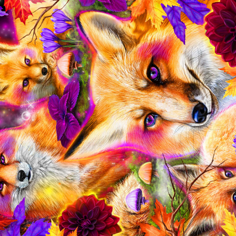 DayDream Red Fox in Forest - Sheena Pike 500 Jigsaw Puzzle 3D Modell