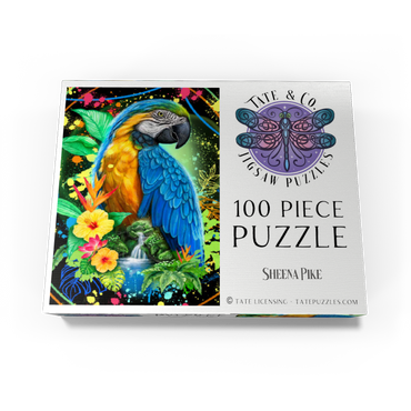 Blue Macaw Animal Spirit - Sheena Pike 100 Jigsaw Puzzle box view3