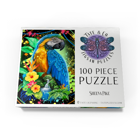 Blue Macaw Animal Spirit - Sheena Pike 100 Jigsaw Puzzle box view3