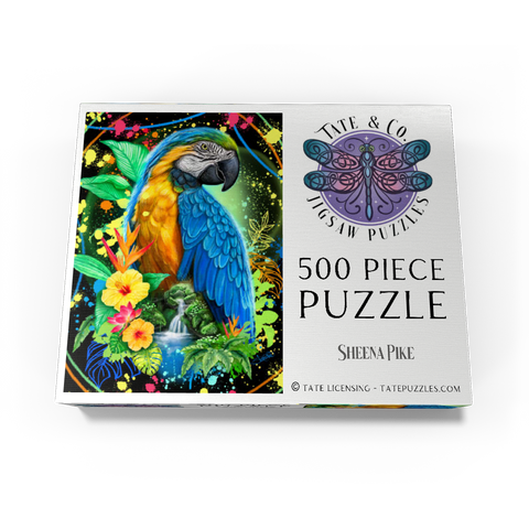 Blue Macaw Animal Spirit - Sheena Pike 500 Jigsaw Puzzle box view3