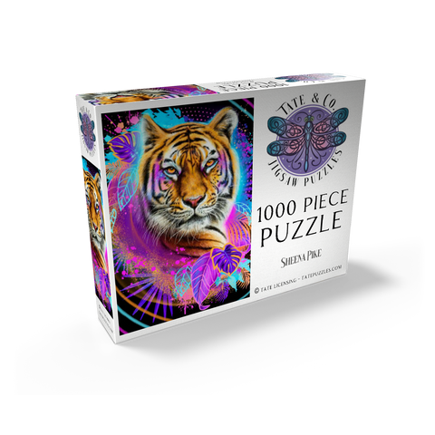 Neon Tiger Animal Spirit - Sheena Pike 1000 Jigsaw Puzzle box view2
