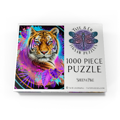 Neon Tiger Animal Spirit - Sheena Pike 1000 Jigsaw Puzzle box view3