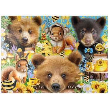 puzzleplate Bees and Honey Bears - Sheena Pike 1000 Jigsaw Puzzle