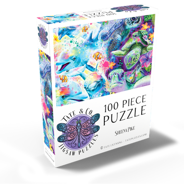 Magical Dolphins and Turtles - Sheena Pike 100 Jigsaw Puzzle box view2