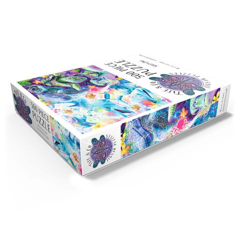 Magical Dolphins and Turtles - Sheena Pike 500 Jigsaw Puzzle box view1