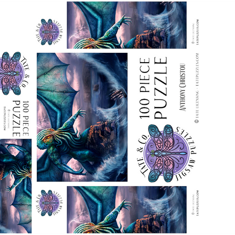 Cthulu Lovecraft Horror - Anthony Christou 100 Jigsaw Puzzle box 3D Modell