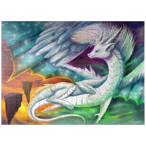 puzzleplate Furry Cute dragon - Anthony Christou 1000 Jigsaw Puzzle
