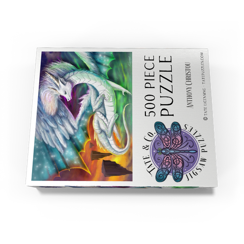 Furry Cute dragon - Anthony Christou 500 Jigsaw Puzzle box view3