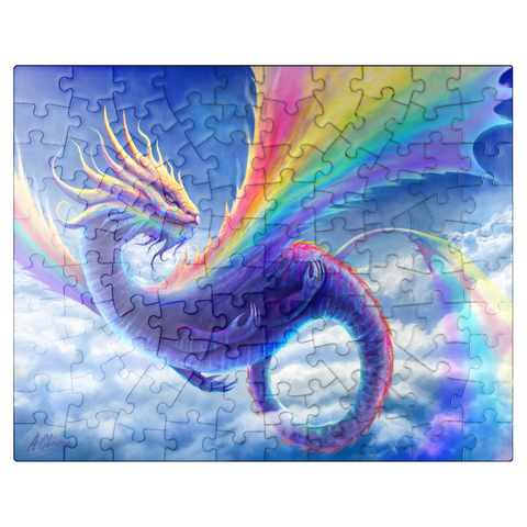 puzzleplate Rainbow Dragon - Anthony Christou 100 Jigsaw Puzzle