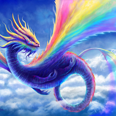 Rainbow Dragon - Anthony Christou 100 Jigsaw Puzzle 3D Modell