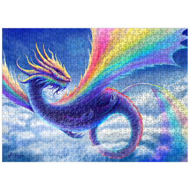 puzzleplate Rainbow Dragon - Anthony Christou 500 Jigsaw Puzzle