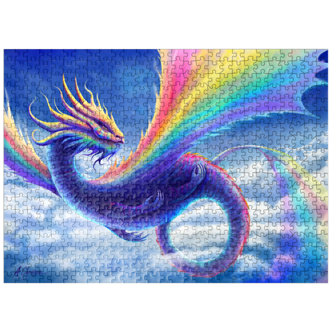 puzzleplate Rainbow Dragon - Anthony Christou 500 Jigsaw Puzzle