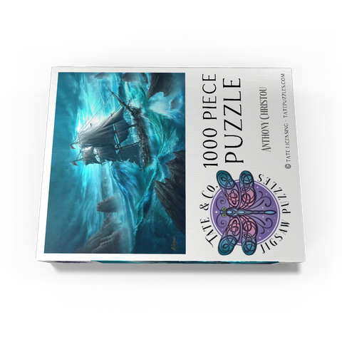 Dangerous Seas Pirate Ship - Anthony Christou 1000 Jigsaw Puzzle box view3