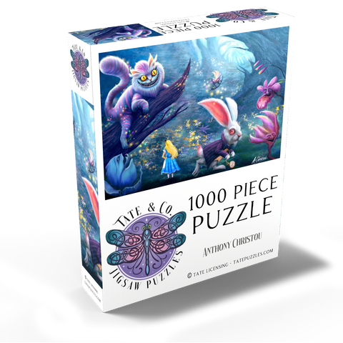 Alice in Wonderland & Cheshire Cat - Anthony Christou 1000 Jigsaw Puzzle box view2
