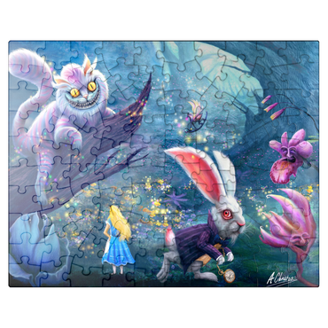 puzzleplate Alice in Wonderland & Cheshire Cat - Anthony Christou 100 Jigsaw Puzzle