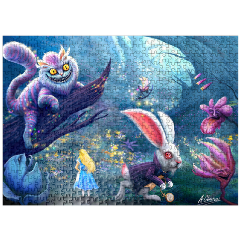 puzzleplate Alice in Wonderland & Cheshire Cat - Anthony Christou 500 Jigsaw Puzzle