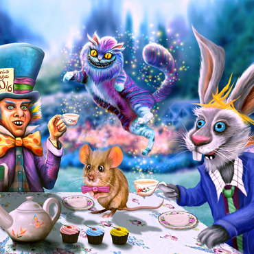 Alice in Wonderland Tea Party - Anthony Christou 1000 Jigsaw Puzzle 3D Modell